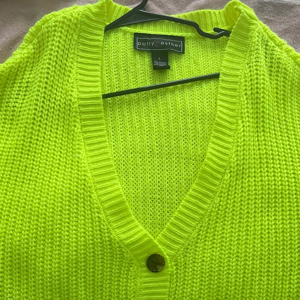 Lime green sweater